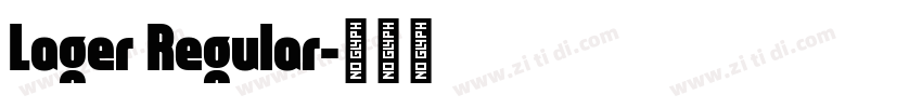 Lager Regular字体转换